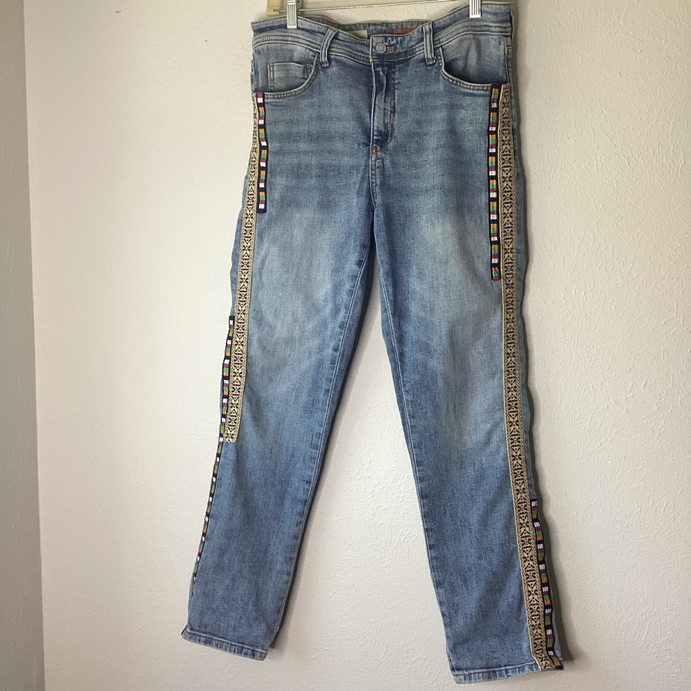 Pilcro Jeans High Waisted Embroidered 30 - Picture 3 of 11